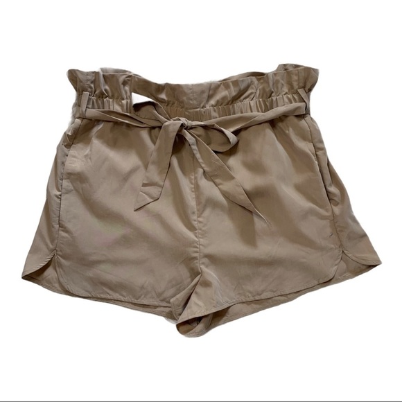 Express Paper Bag Waist Shortie High Rise shorts - Picture 6 of 6